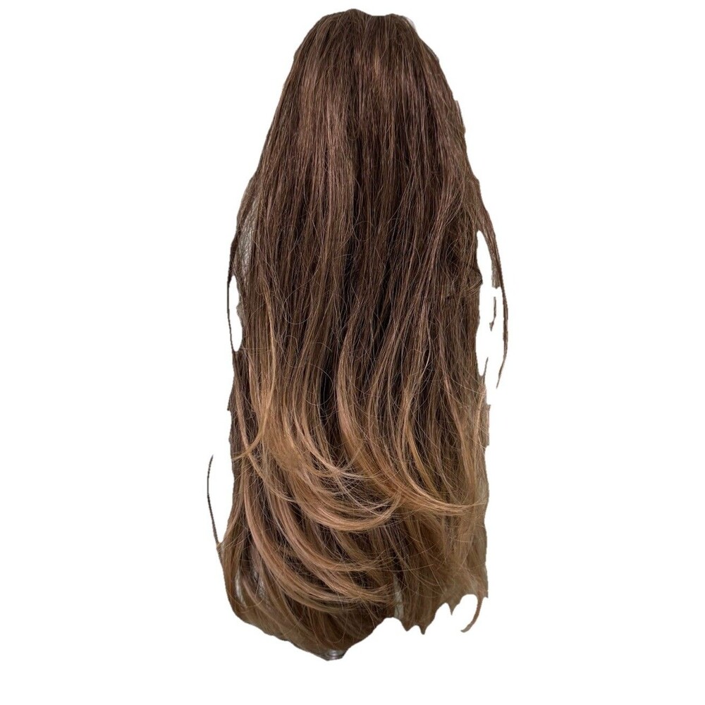 3pc Hairdo Dancing With The Stars Claw Clip Ponytail Extension Lot Wavy Brunette - Picture 6 of 9